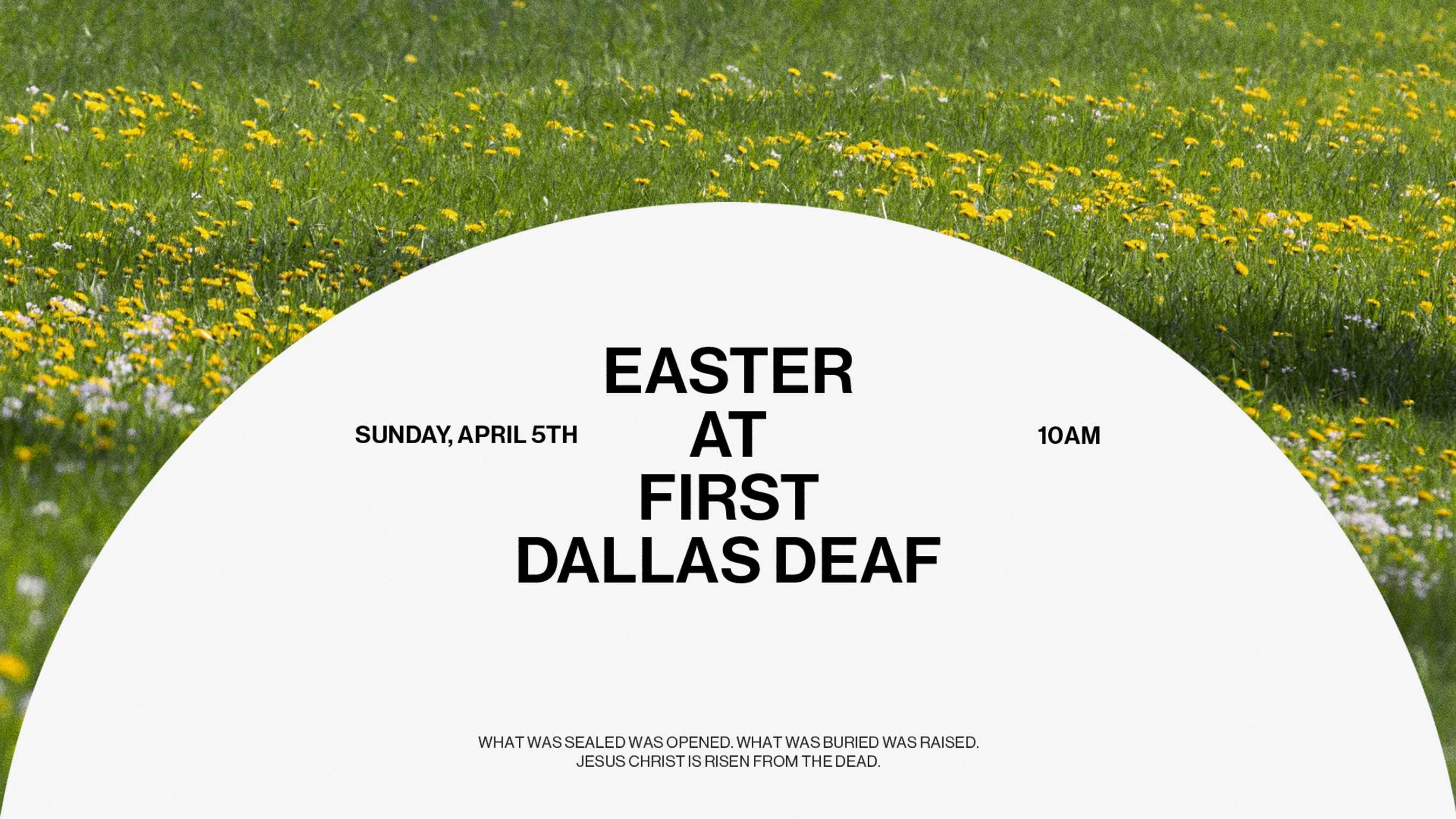 Not Just Another Sunday—An Invitation to Experience Jesus.